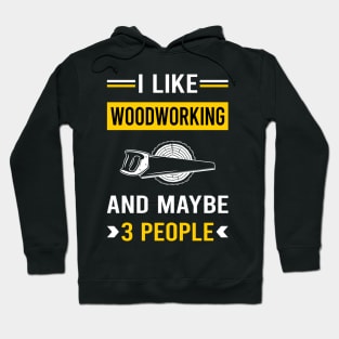 3 People Woodworking Woodworker Hoodie